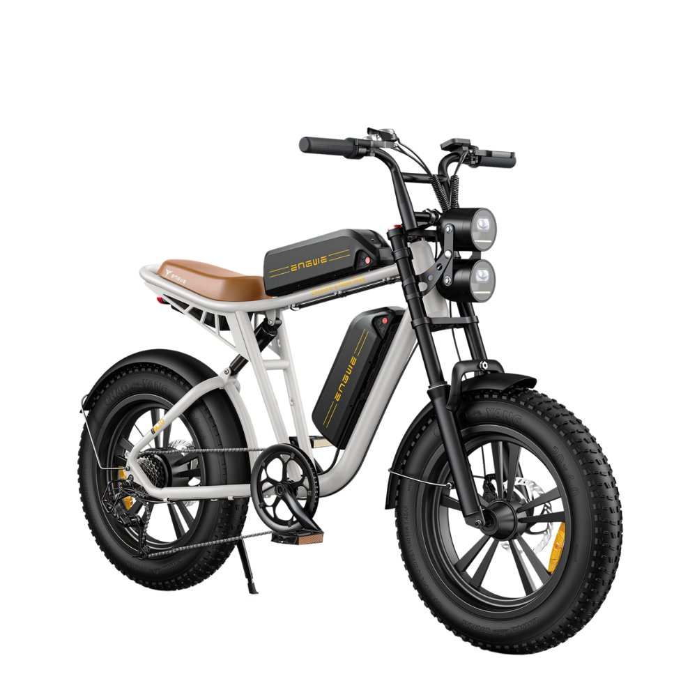 ENGWE M20 | Vélo électrique tout terrain 20" Fat Bike | Double batterie | Suspension hydraulique et à air | Autonomie 150 km - Nova Bikes
