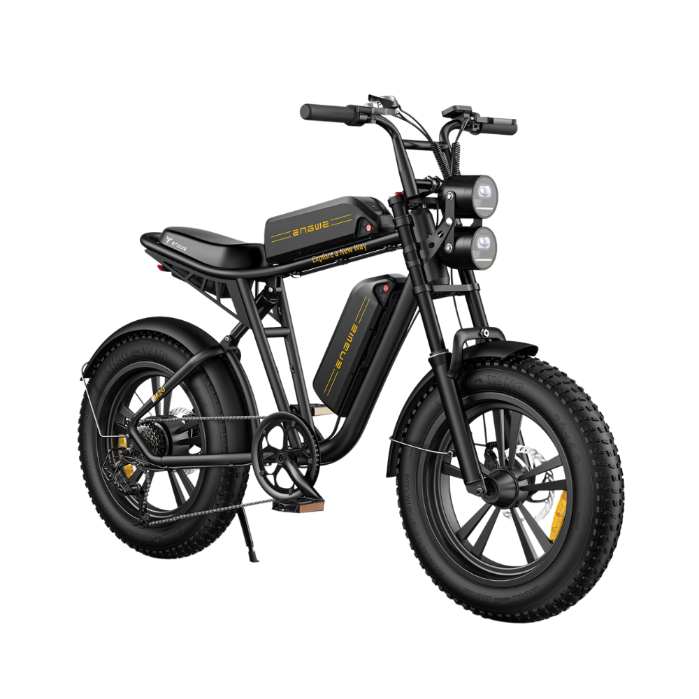 ENGWE M20 | Vélo électrique tout terrain 20" Fat Bike | Double batterie | Suspension hydraulique et à air | Autonomie 150 km - Nova Bikes