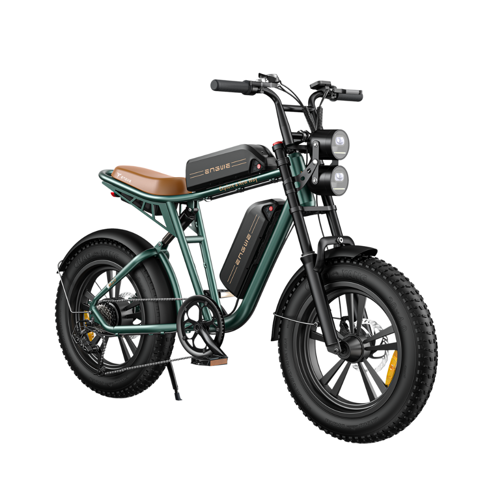 ENGWE M20 | Vélo électrique tout terrain 20" Fat Bike | Double batterie | Suspension hydraulique et à air | Autonomie 150 km - Nova Bikes