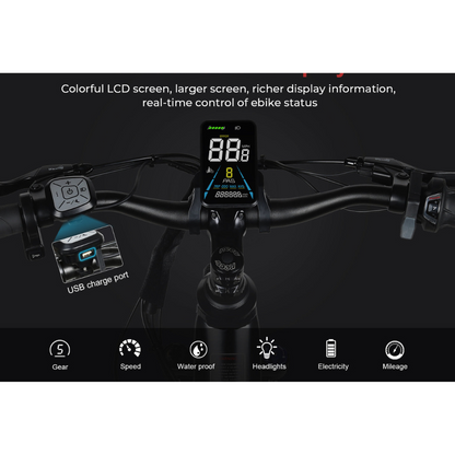 SAMEBIKE RS-A01 Pro-T | Vélo électrique urbain 27.5” | Autonomie 80 km - Nova Bikes