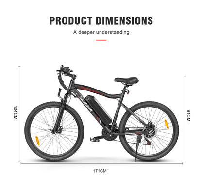 SAMEBIKE SY26-II | Vélo électrique urbain 26” | Autonomie 70 km - Nova Bikes