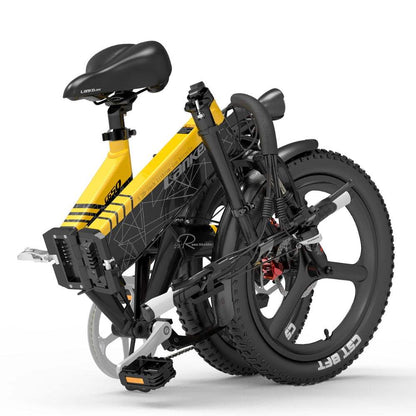 LANKELEISI G650 | Vélo électrique pliant 20" | 500W | V-max 25 km/h | Autonomie 110 km - Nova Bikes