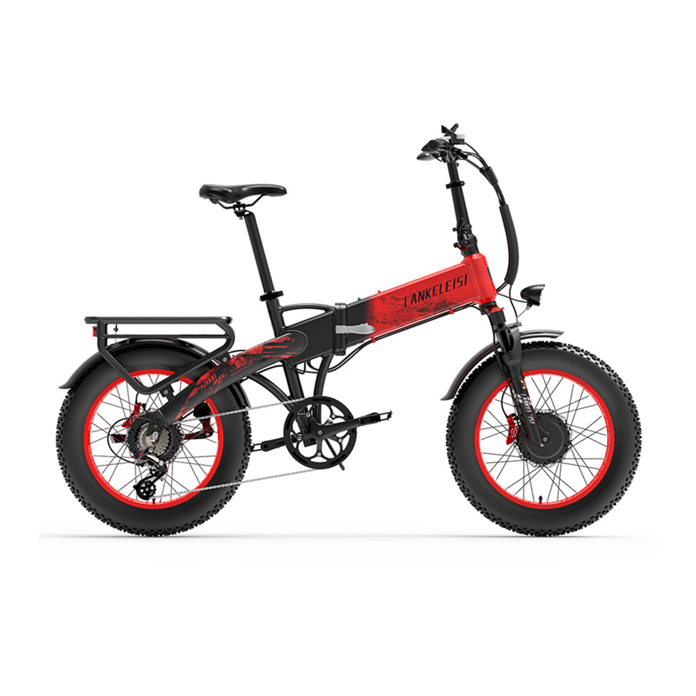 LANKELEISI X2000 MAX | Vélo électrique Fat Bike 20" pliant | 1000W Dual Motor | V-max 25 km/h | Autonomie 130 km - Nova Bikes