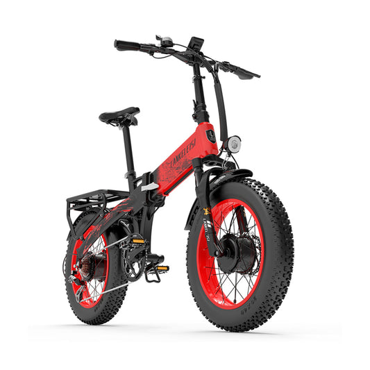 LANKELEISI X2000 MAX | Vélo électrique Fat Bike 20" pliant | 1000W Dual Motor | V-max 25 km/h | Autonomie 130 km - Nova Bikes