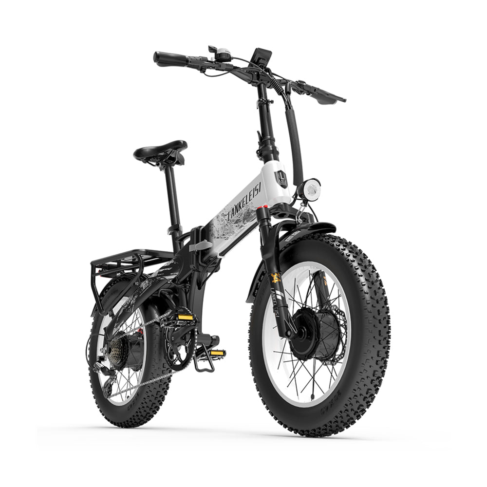 LANKELEISI X2000 MAX | Vélo électrique Fat Bike 20" pliant | 1000W Dual Motor | V-max 25 km/h | Autonomie 130 km - Nova Bikes