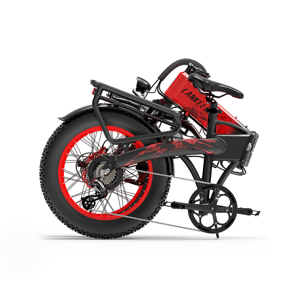LANKELEISI X2000 MAX | Vélo électrique Fat Bike 20" pliant | 1000W Dual Motor | V-max 25 km/h | Autonomie 130 km - Nova Bikes