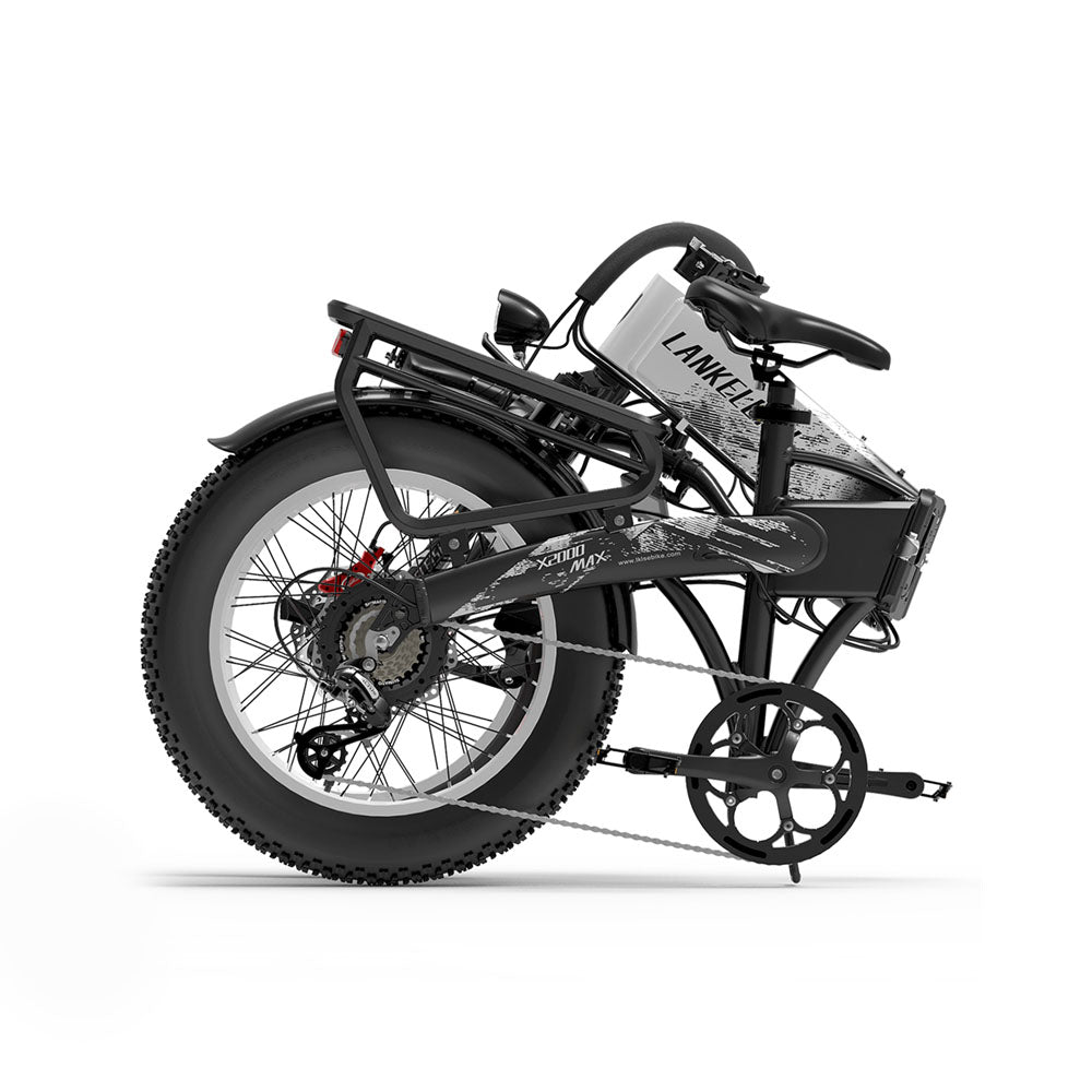 LANKELEISI X2000 MAX | Vélo électrique Fat Bike 20" pliant | 1000W Dual Motor | V-max 25 km/h | Autonomie 130 km - Nova Bikes