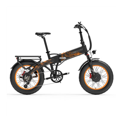 LANKELEISI X2000 MAX | Vélo électrique Fat Bike 20" pliant | 1000W Dual Motor | V-max 25 km/h | Autonomie 130 km - Nova Bikes