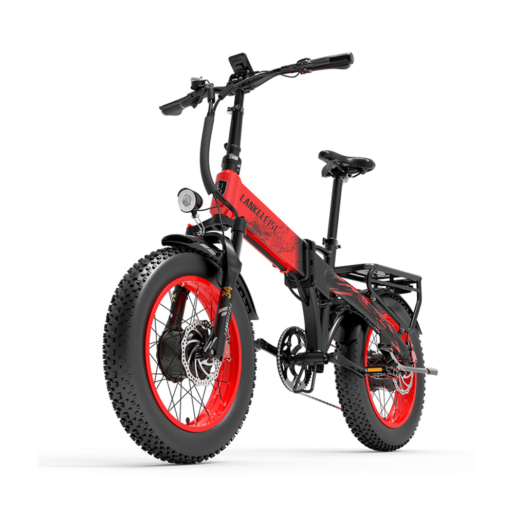 LANKELEISI X2000 MAX | Vélo électrique Fat Bike 20" pliant | 1000W Dual Motor | V-max 25 km/h | Autonomie 130 km - Nova Bikes