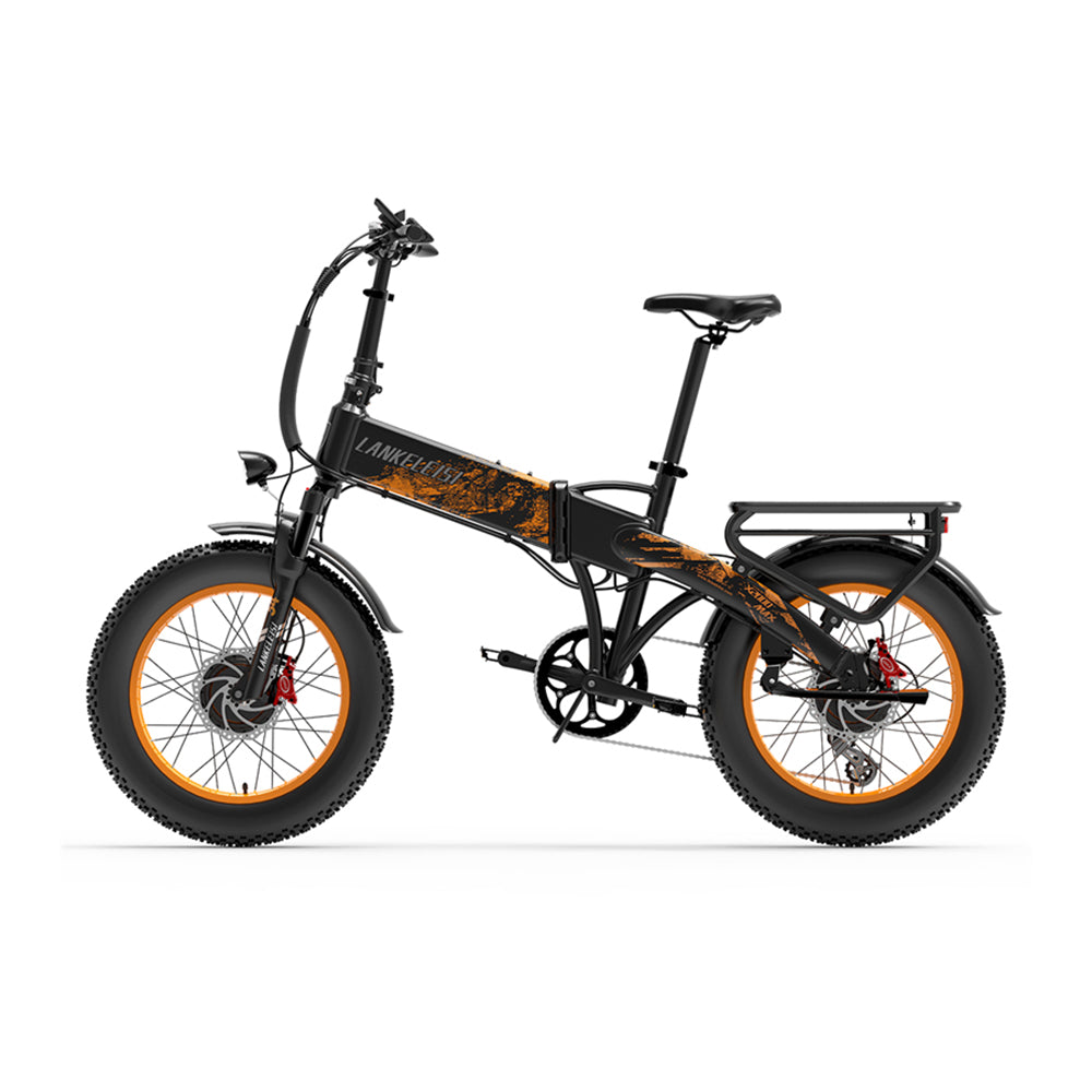 LANKELEISI X2000 MAX | Vélo électrique Fat Bike 20" pliant | 1000W Dual Motor | V-max 25 km/h | Autonomie 130 km - Nova Bikes