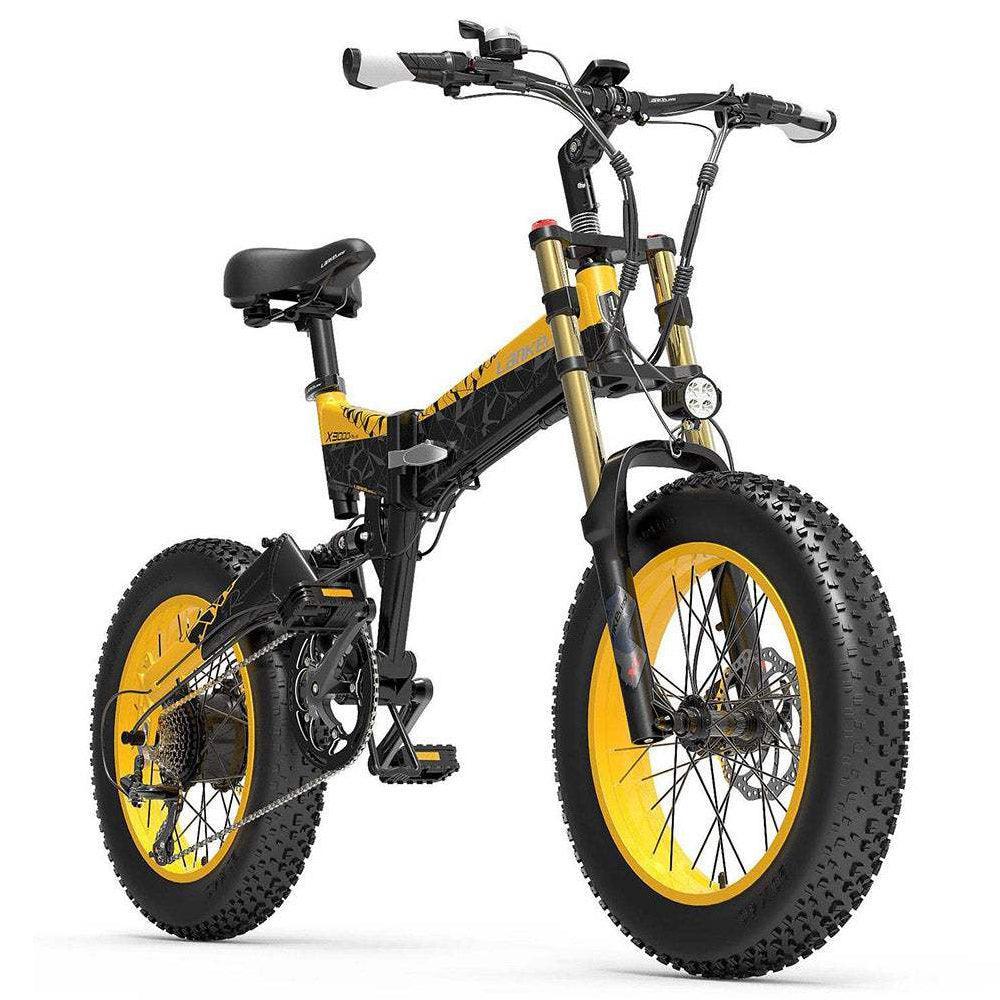 LANKELEISI X3000 PLUS | Vélo électrique VTT pliable 20" | 1000W double suspension | V-max 25 km/h | Autonomie 130 km - Nova Bikes