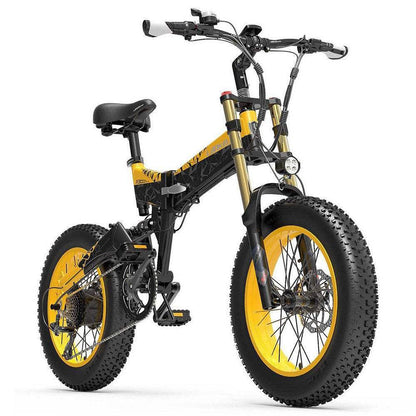 LANKELEISI X3000 PLUS | Vélo électrique VTT pliable 20" | 1000W double suspension | V-max 25 km/h | Autonomie 130 km - Nova Bikes