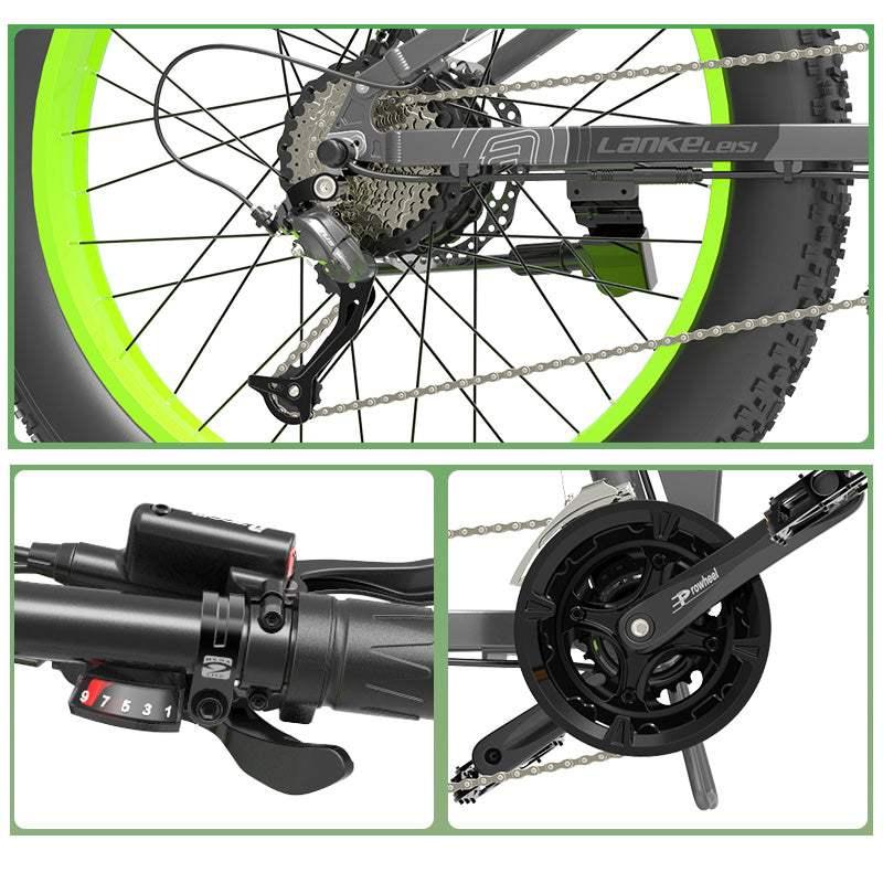 LANKELEISI XT750 PLUS | Vélo électrique VTT 26" Fat Bike | 1000W | V-max 25 km/h | Autonomie 120 km - Nova Bikes