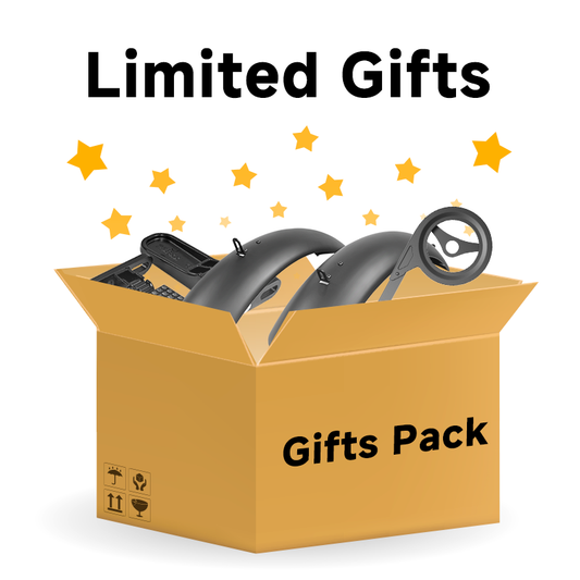 Pack cadeaux (comprend–repose-pieds, garde-boue et protège-chaîne ! )